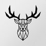 Wallity Deer2 Metal Decor Negro